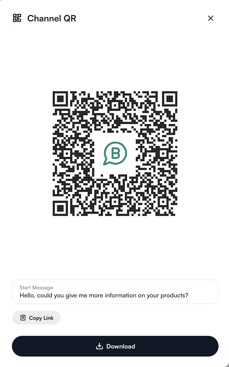 Create QR Drawer