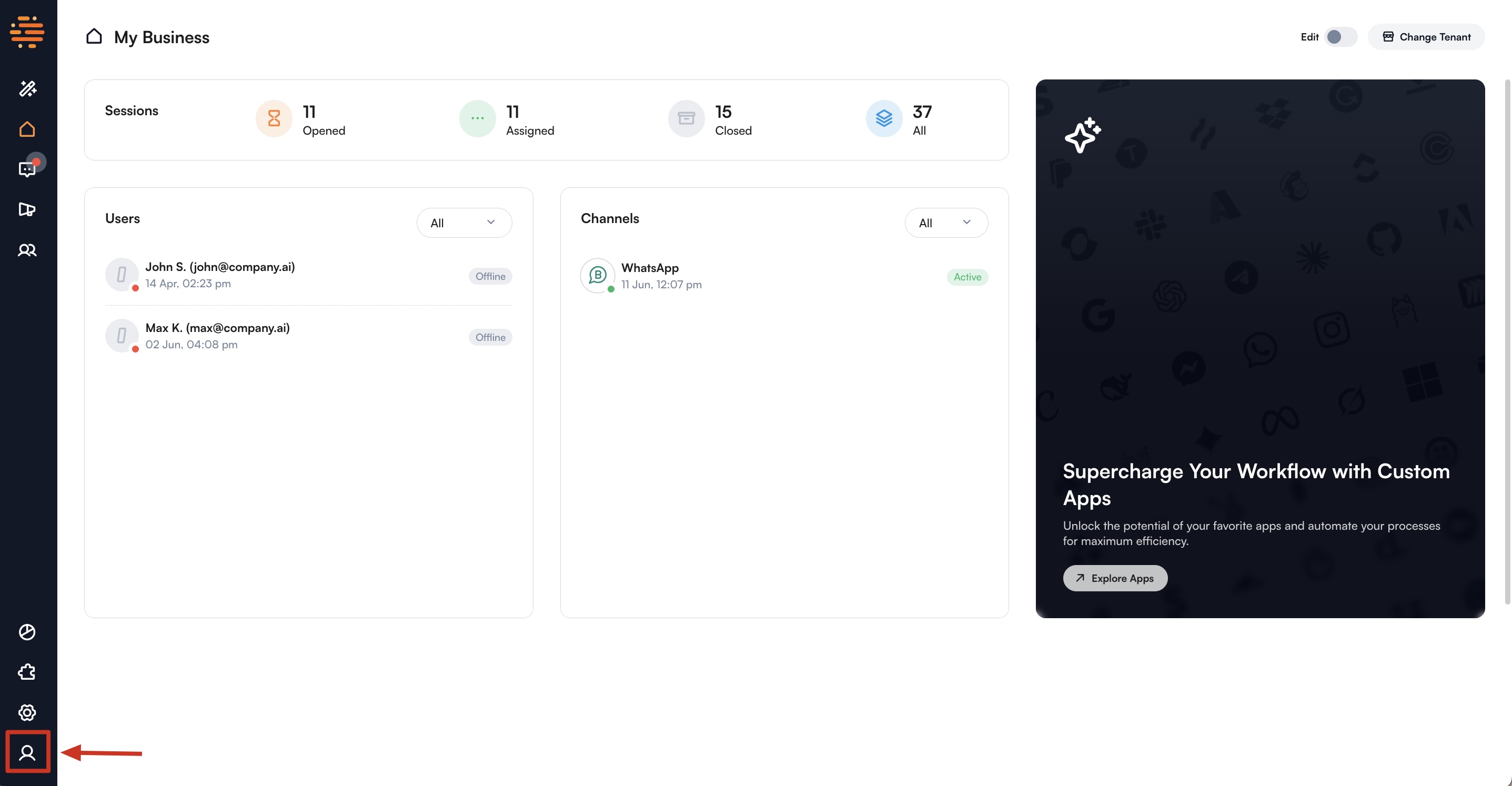 Profile Settings